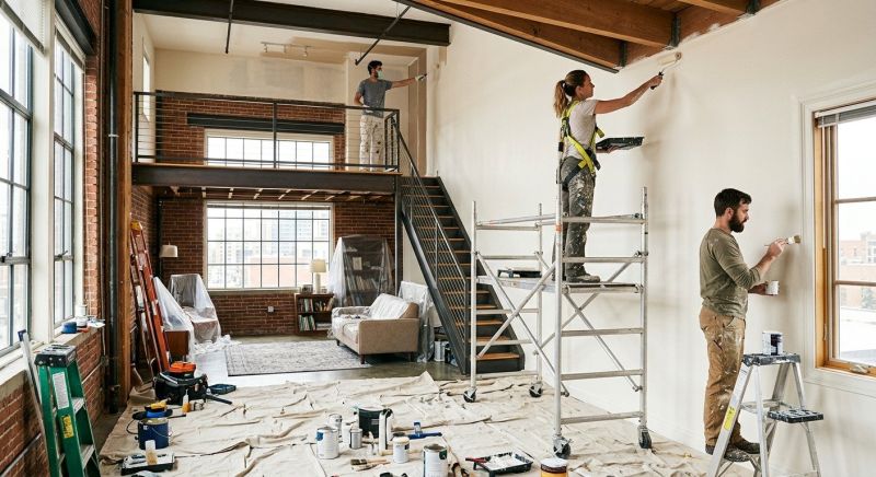 Attic Painting in Wilmington, NC